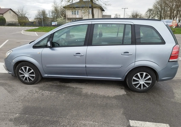 Opel Zafira cena 12900 przebieg: 217500, rok produkcji 2007 z Poniatowa małe 326
